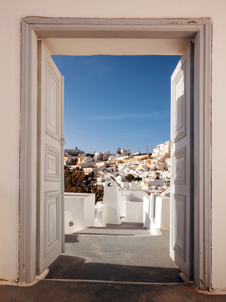 hermosa vista de la isla de Santorini
 - Foto, imagen