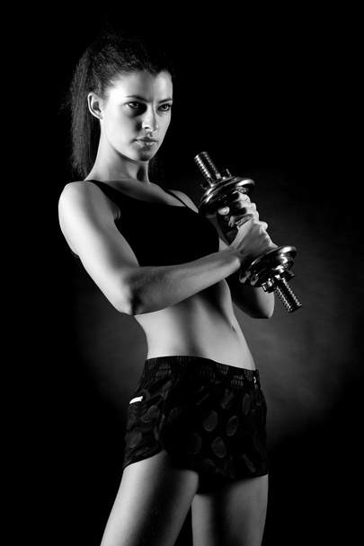 nő emelő súlyzók - Fotó, kép