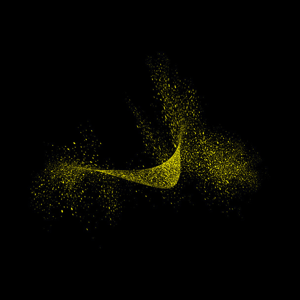 abstrakte Bewegung von Korn- oder Staubpartikeln  - Vektor, Bild