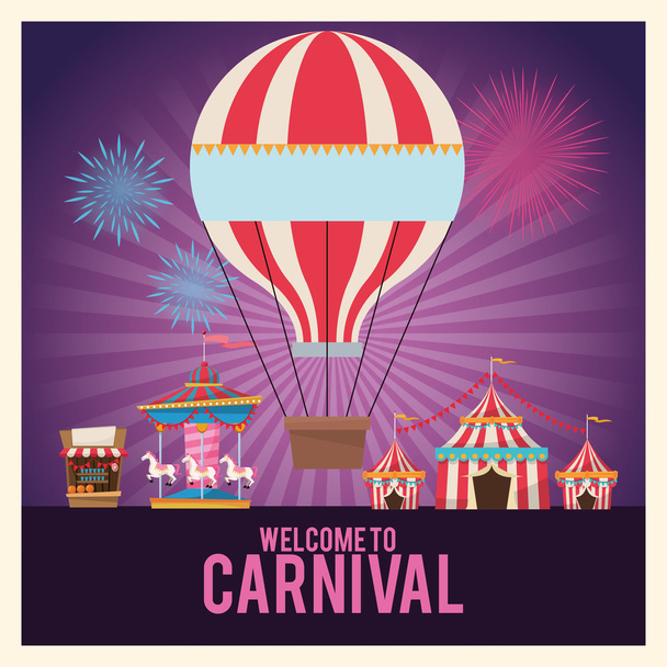 Atividades de carnaval e design de festivais
 - Vetor, Imagem