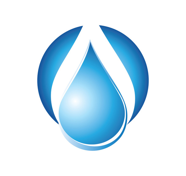Design des aqua-Logos - Vektor, Bild