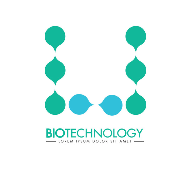 Biotechnológia koncepció tervek - Vektor, kép
