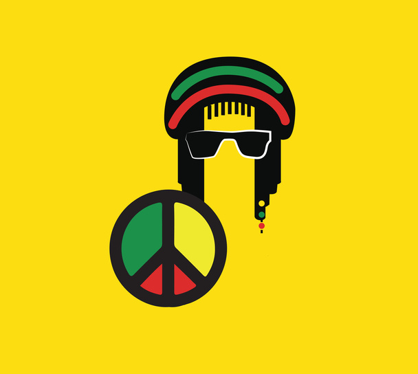 Reggae Culture Concept Design - Vector, Image