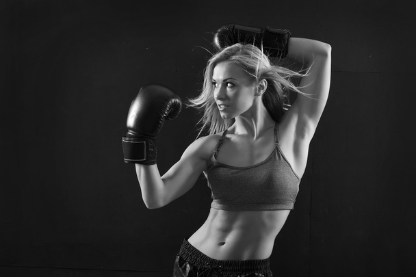  Mujer boxeadora bonita
 - Foto, imagen