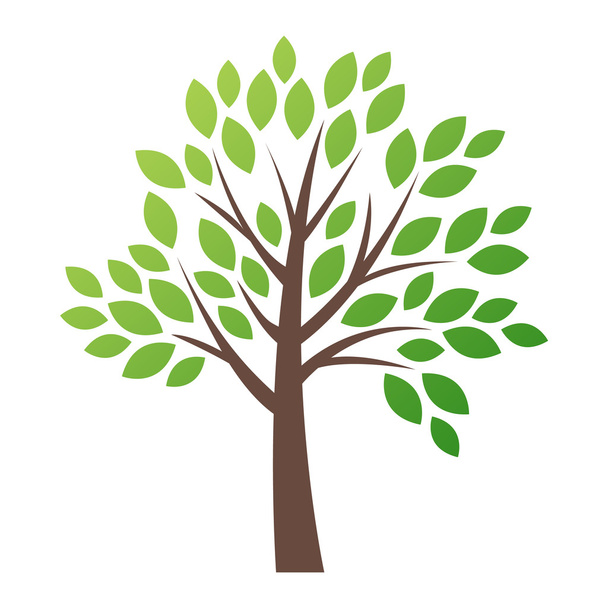 stilisierter Vektorbaum Logo Symbol - Vektor, Bild