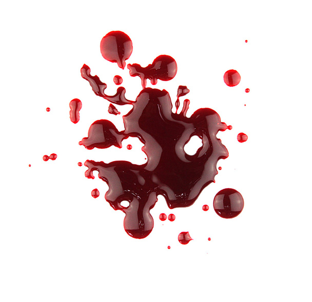 набір 8. плями крові на ізольованому білому тлі
  - Фото, зображення