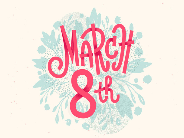 Joyeux 8 mars, Journée internationale de la femme, salutations féminines
 - Vecteur, image