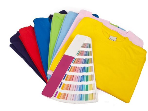 barevný rozsah a t košile - Fotografie, Obrázek