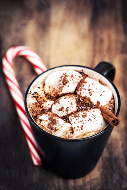 Cup of hot chocolate with marshmallows - Фото, изображение