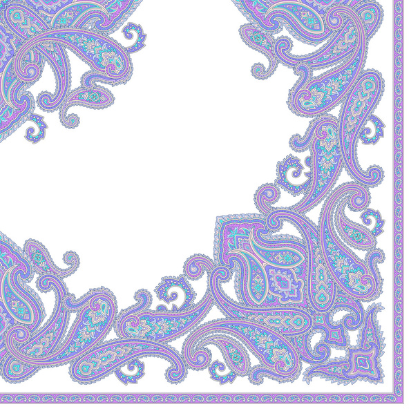 Paisley scarf ornament - Vector, afbeelding