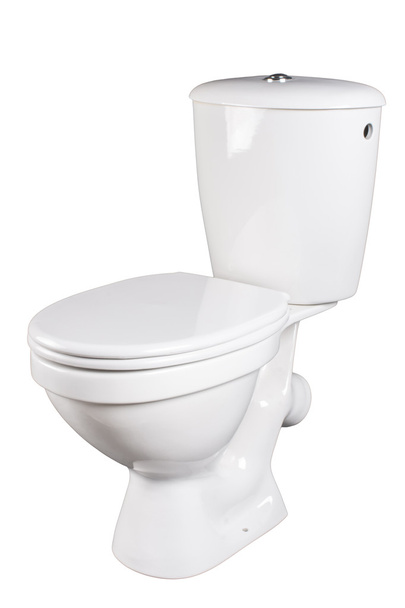 toilet bowl isolated on white - Foto, Bild