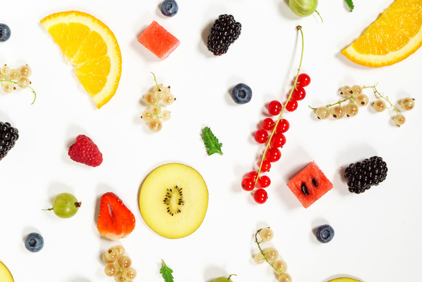 Assorted fruits background - Photo, Image