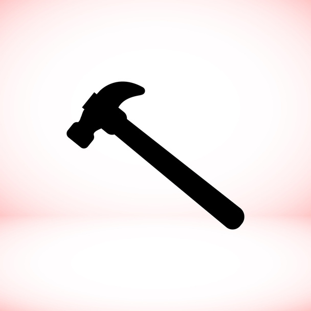 Hammer-Symbol, Vektor-Illustration.  - Vektor, Bild
