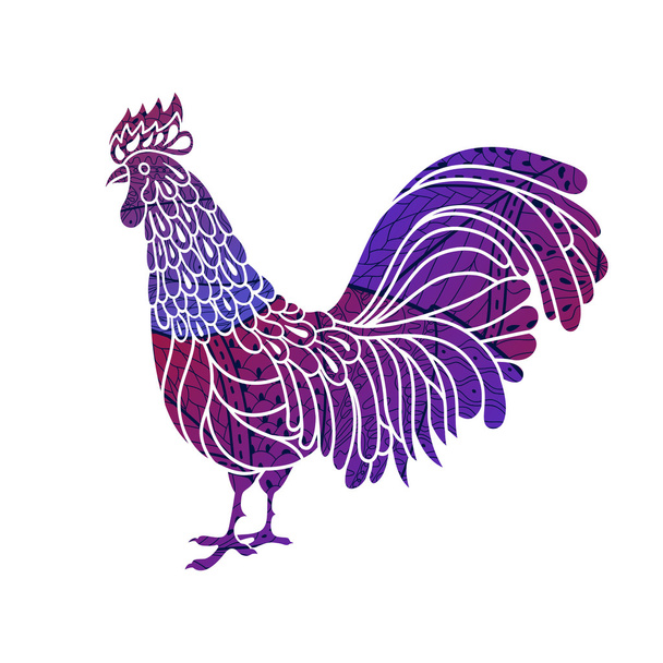 Rooster. Vector illustration. - Vector, Image