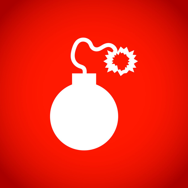Bombe Symbol Aktienvektor Illustration flaches Design - Vektor, Bild
