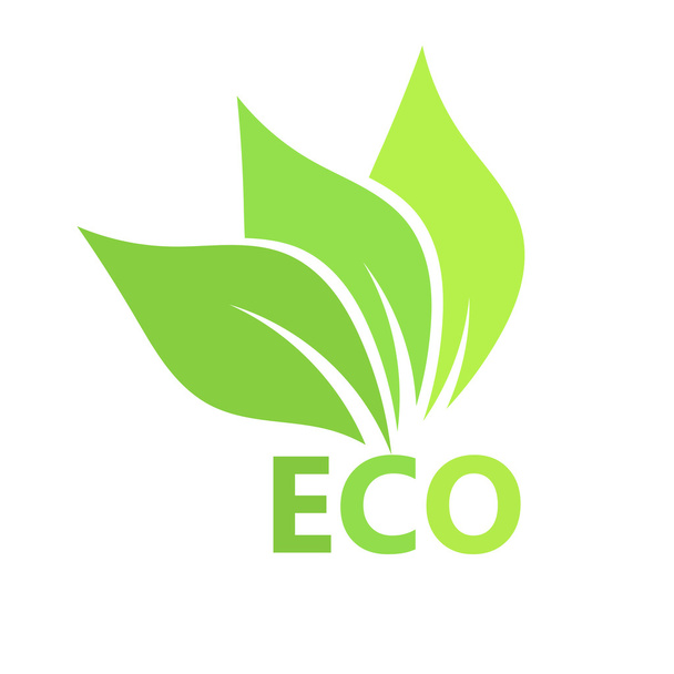 Eco leaves vector symbol - Вектор,изображение