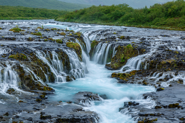 Waterfall Bruarfoss at  Iceland - Zdjęcie, obraz
