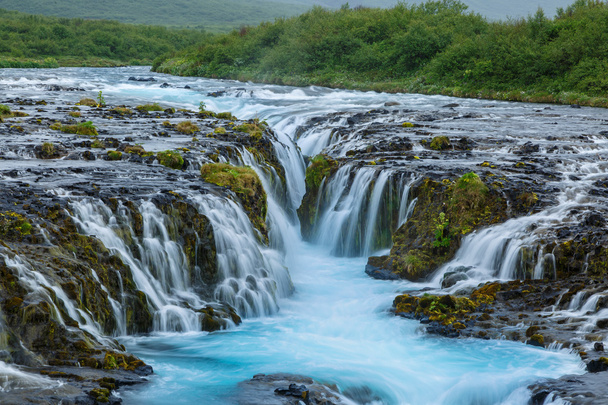 Waterfall Bruarfoss at  Iceland - Foto, Imagem