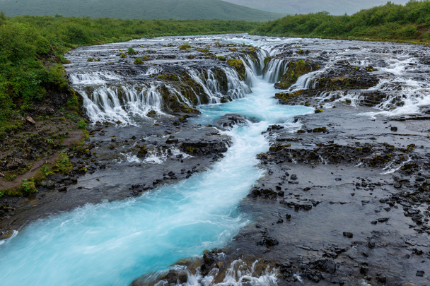 Waterfall Bruarfoss at  Iceland - Valokuva, kuva