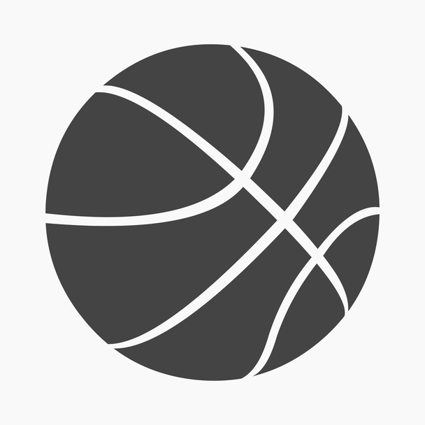 Basketbal pictogram cartoon. Enkele sport icoon uit de grote fitness, gezond, training set. - Vector, afbeelding