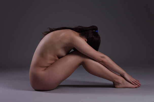 představovat nahá Sexy mladá dívka - Fotografie, Obrázek