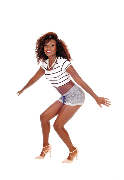 Donna afroamericana danzante
. - Foto, immagini