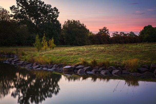 Podzimní ranní východ slunce - Fotografie, Obrázek