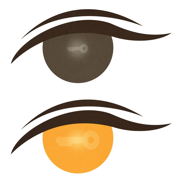 Icono clave en la expresión del ojo
 - Foto, imagen