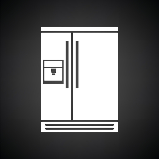 Icono amplio refrigerador
 - Vector, imagen