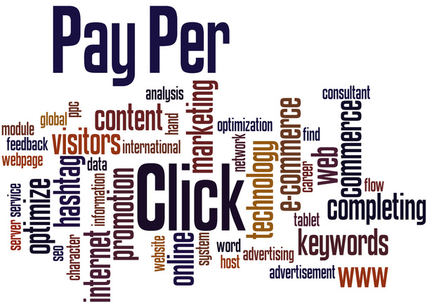 Pay Per Click, szó felhő fogalmát 9 - Fotó, kép