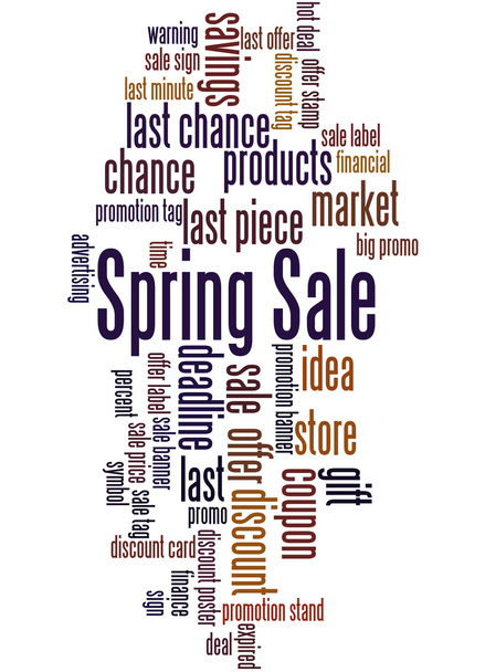 Spring Sale, word cloud concept 4 - Photo, Image
