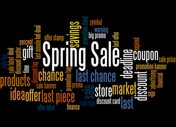 Spring Sale, word cloud concept 7 - Photo, Image
