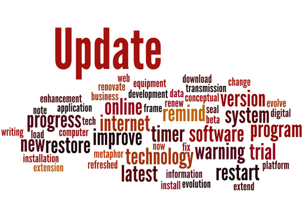 Update, word cloud concept 8 - Photo, Image