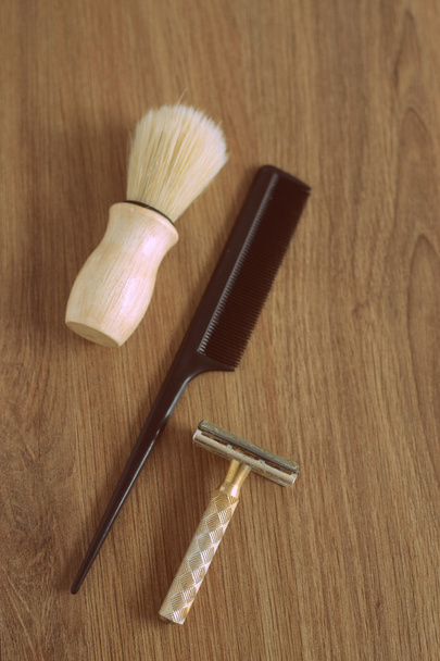 Old barber tools - Foto, imagen