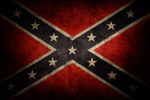 Grunge Confederate flag - Photo, Image