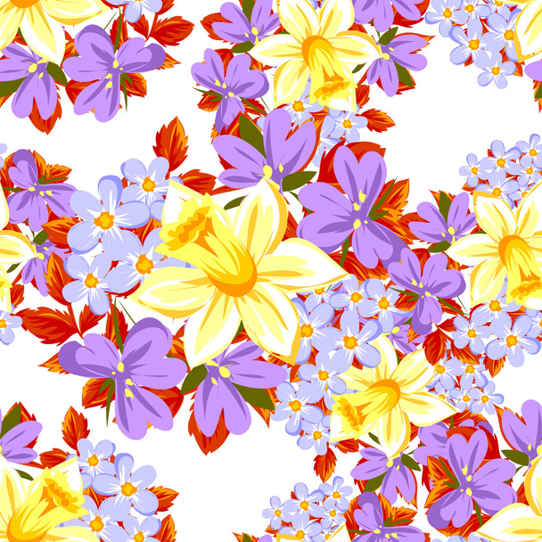 elegance beautiful flowers - Vector, imagen