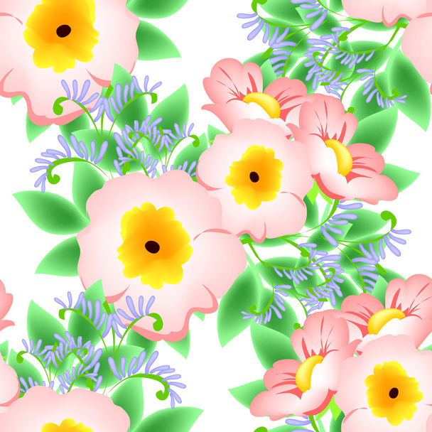 elegantie mooie bloemen - Vector, afbeelding