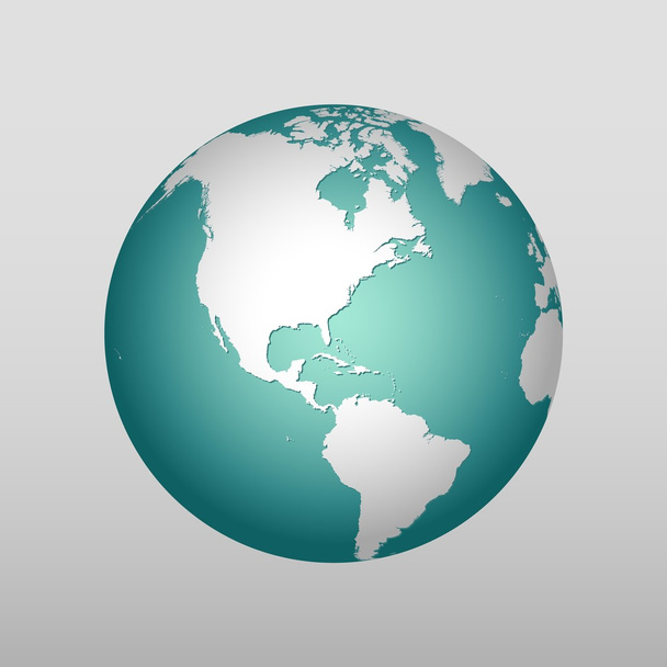 realistická ikona vektoru země v různých barvách - Vektor, obrázek