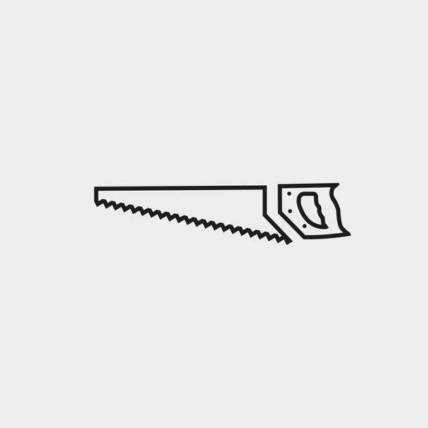 ícone de serra de arco ilustração vetorial design plano
 - Vetor, Imagem