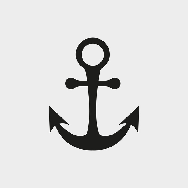 anchor icon stock vector illustration flat design - ベクター画像
