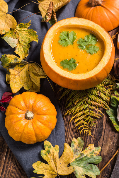 День благодарения или суп из тыквы на Хэллоуин
 - Фото, изображение