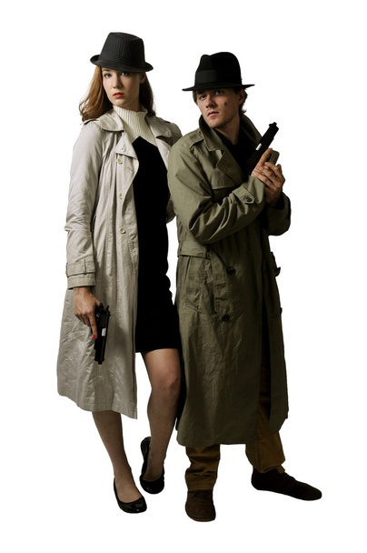 чоловік і жінка шпигуни
 - Фото, зображення