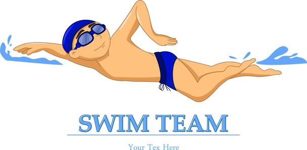 Freestyle symbol pływak - Zdjęcie, obraz