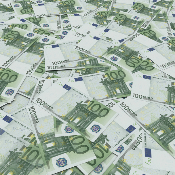 Banknotes Euros forming a background - Photo, Image