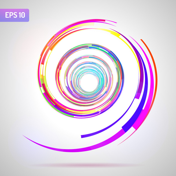 Abstract colorful Spiral - Wektor, obraz