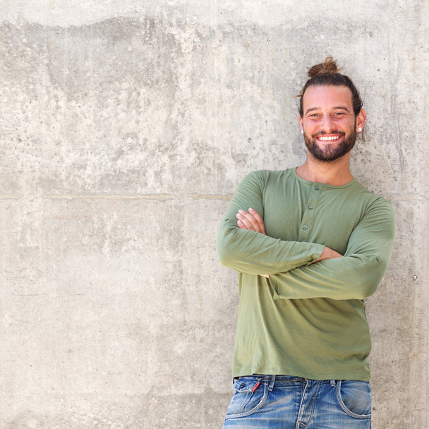 Smiling man with arms crossed  - Photo, Image