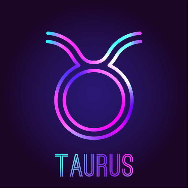 Taurus, zodiac sign - Διάνυσμα, εικόνα