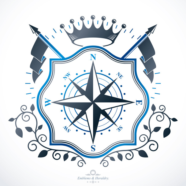 Heraldic sign, element, heraldry emblem  - Vector, Image