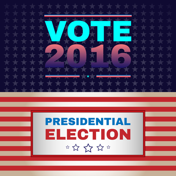 Digitaler Vektor USA Wahl mit 2016 - Vektor, Bild