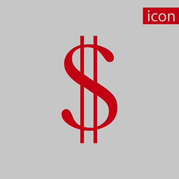 geld icon aktienvektor illustration flaches design - Vektor, Bild